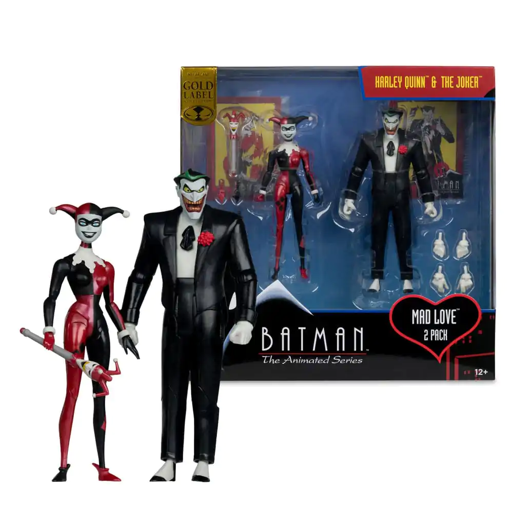 Batman: The Animated Series DC Direct Harley Quinn & The Joker (Mad Love) (Gold Label) akciófigurák 18 cm termékfotó