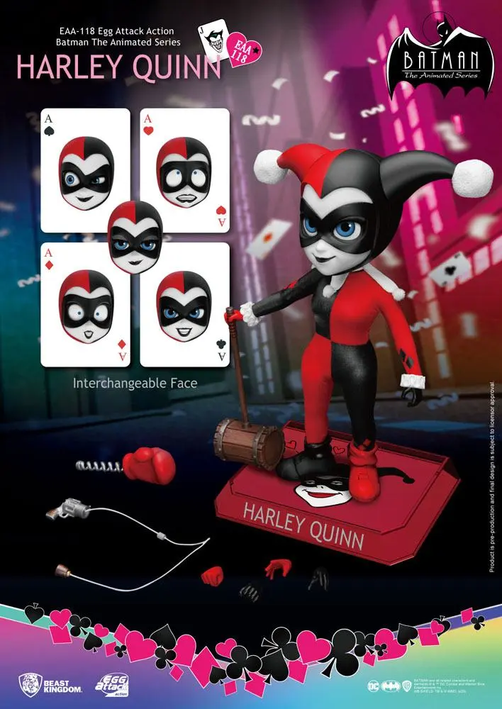Batman The Animated Series Egg Attack Action Harley Quinn akciófigura 17 cm termékfotó
