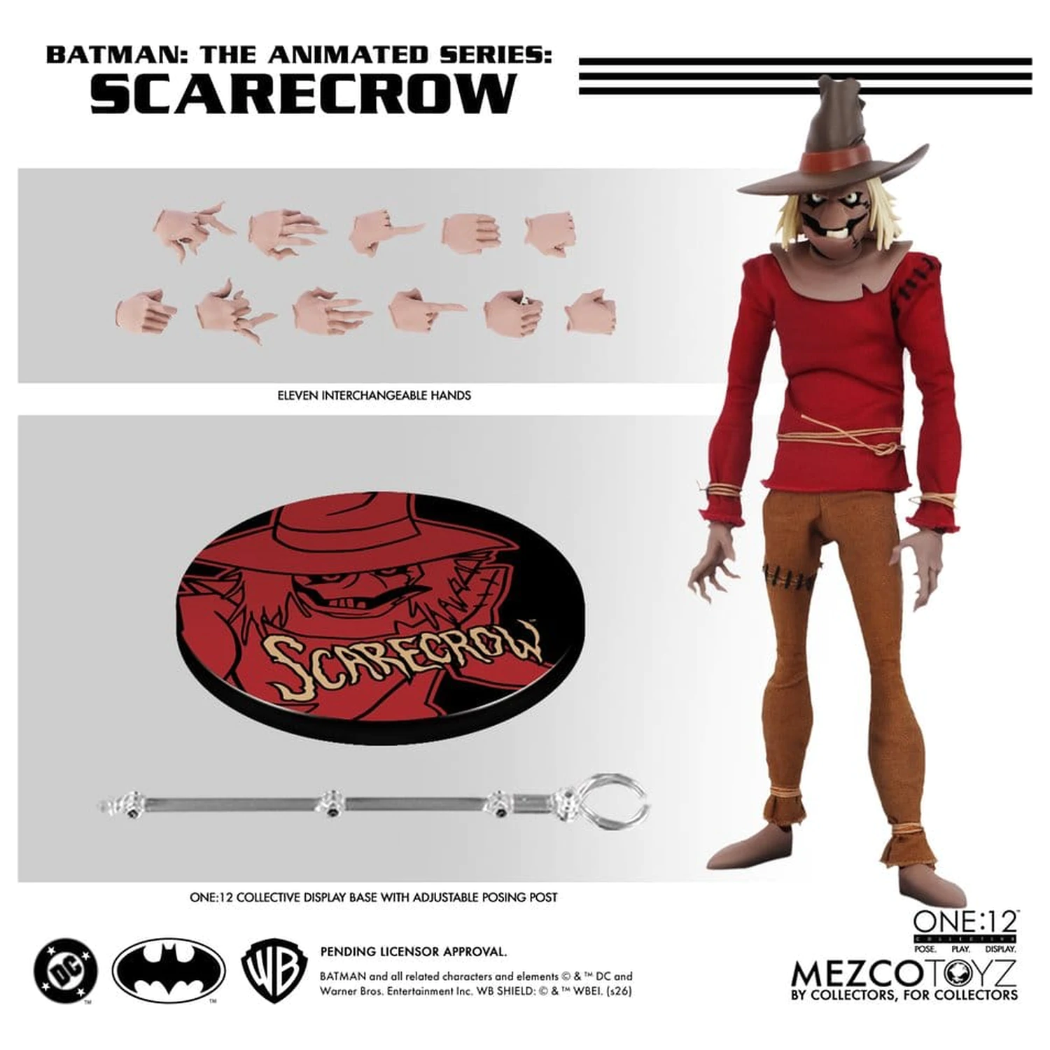 Batman: The Animated Series One:12 Collective Scarecrow akciófigura 17 cm termékfotó