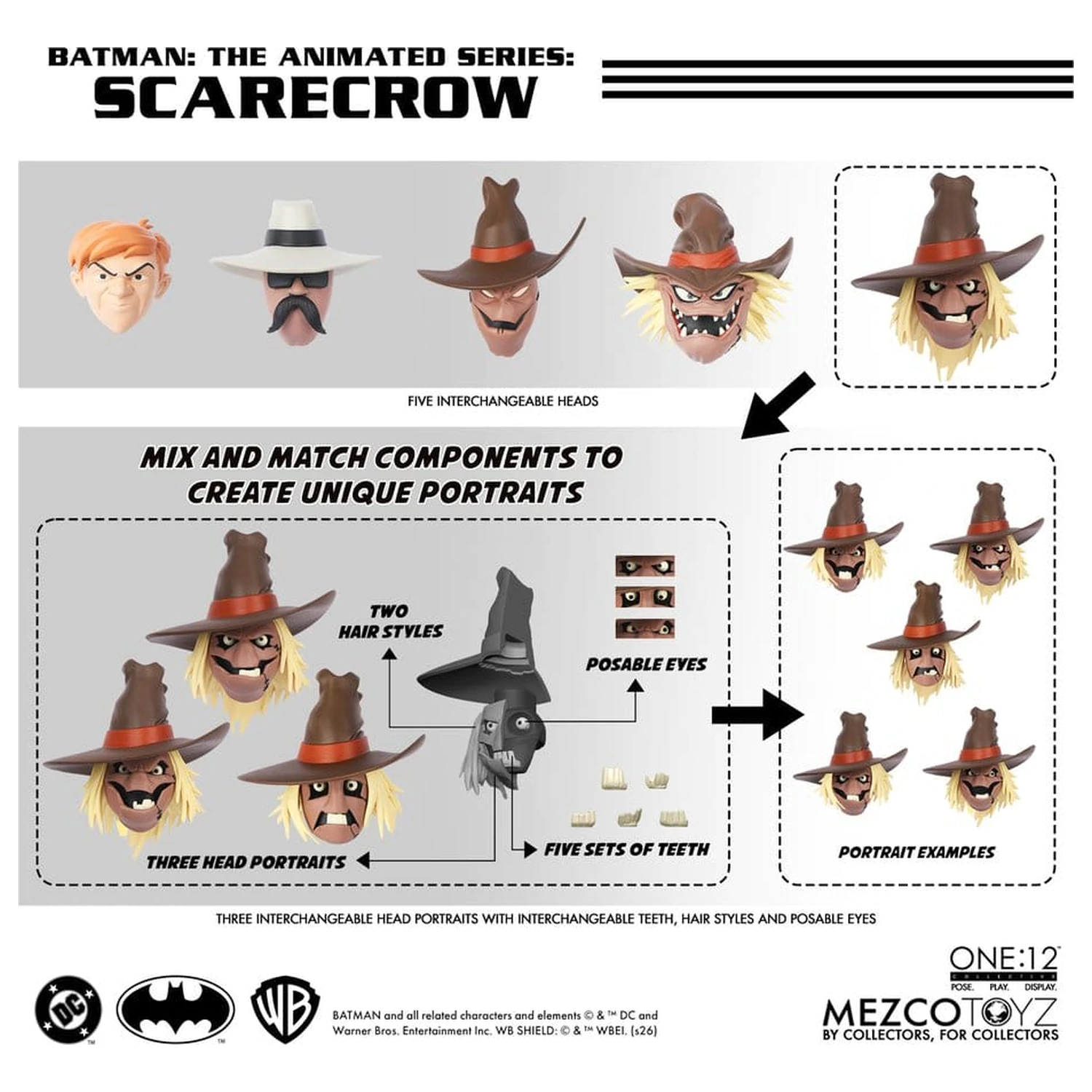 Batman: The Animated Series One:12 Collective Scarecrow akciófigura 17 cm termékfotó
