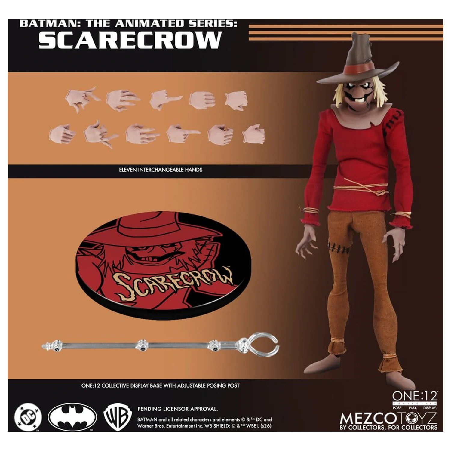Batman: The Animated Series One:12 Collective Scarecrow akciófigura 17 cm termékfotó