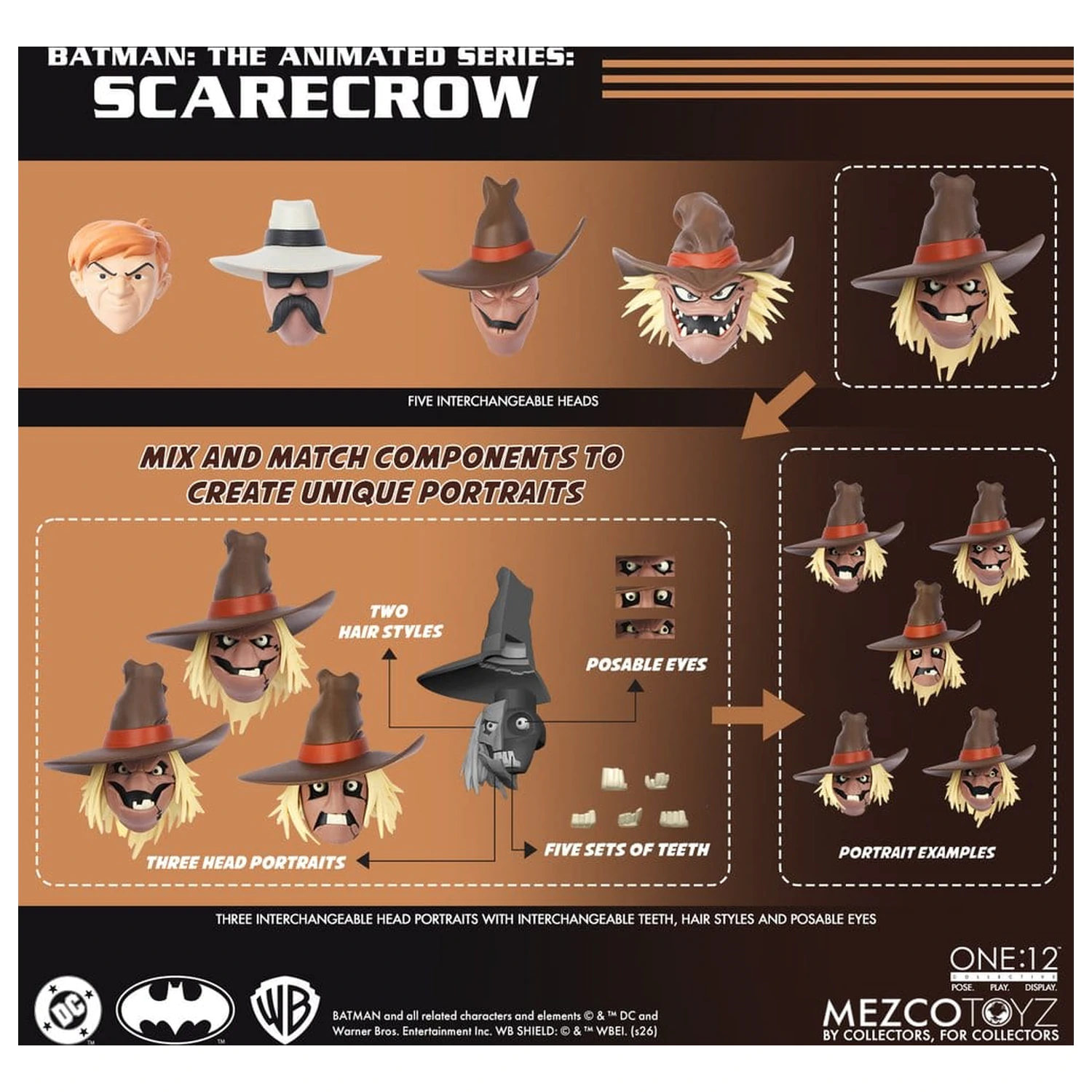 Batman: The Animated Series One:12 Collective Scarecrow akciófigura 17 cm termékfotó