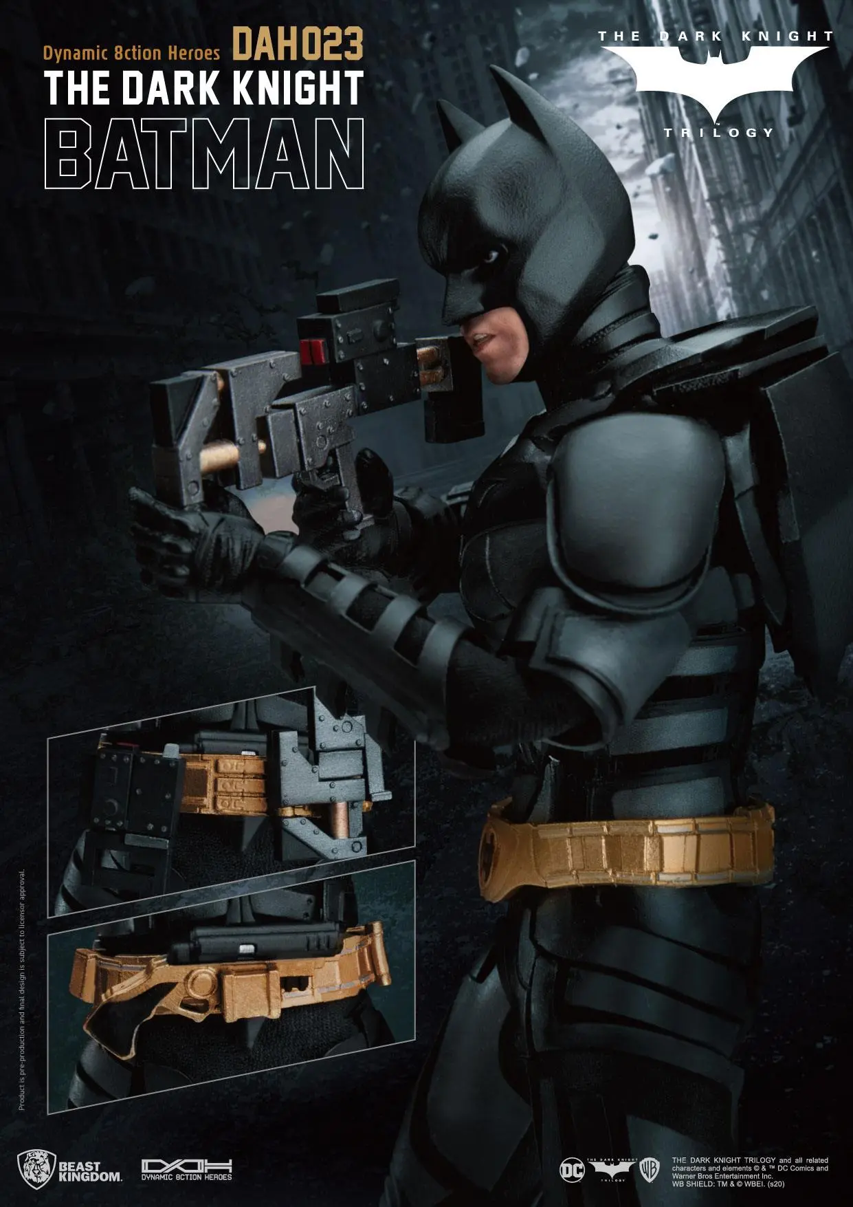 Batman The Dark Knight Dynamic 8ction Heroes 1/9 Batman akciófigura 21 cm termékfotó