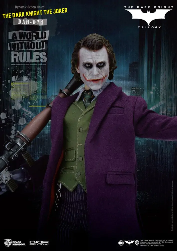 Batman The Dark Knight Dynamic 8ction Heroes 1/9 The Joker akciófigura 21 cm termékfotó