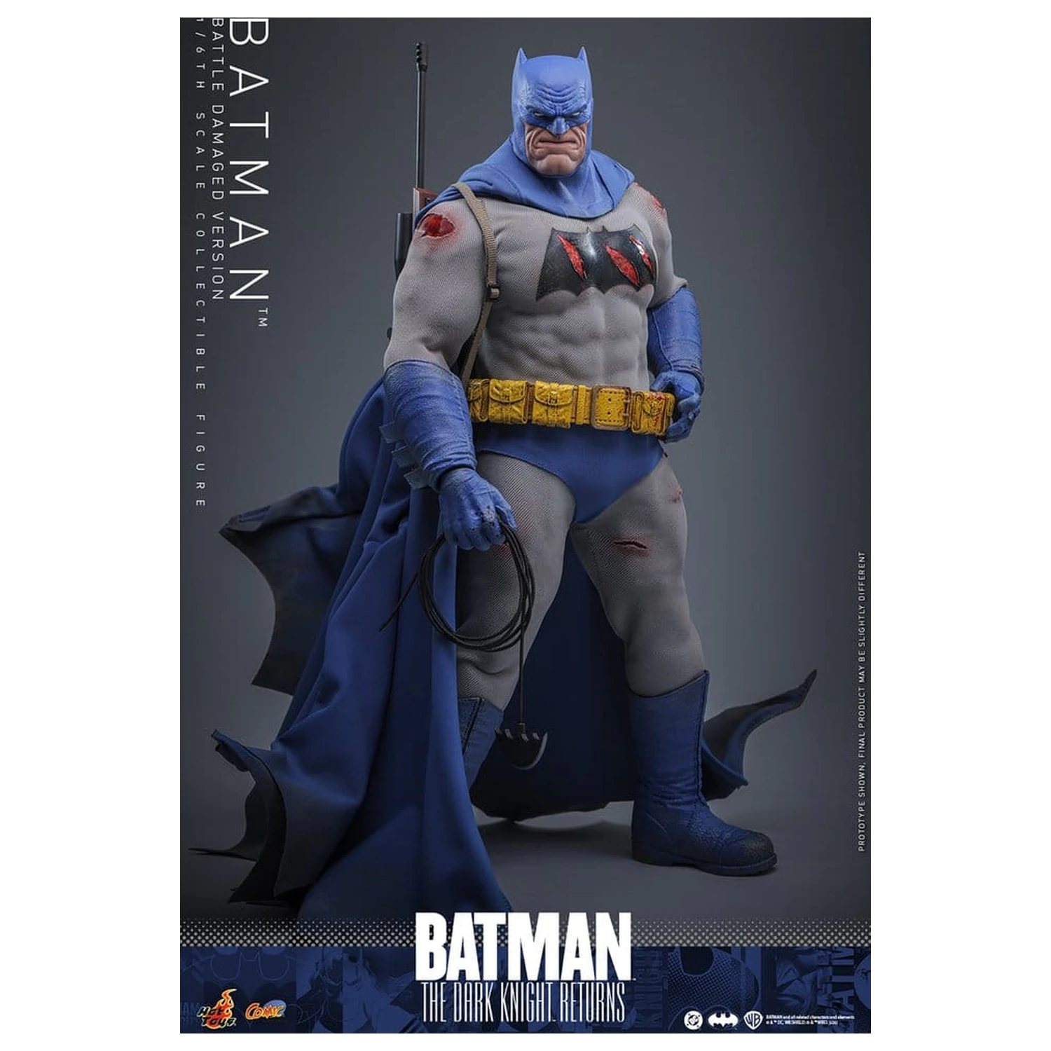Batman: The Dark Knight Returns Comic Masterpiece 1/6 Batman (Battle Damaged Version) akciófigura 32 cm termékfotó
