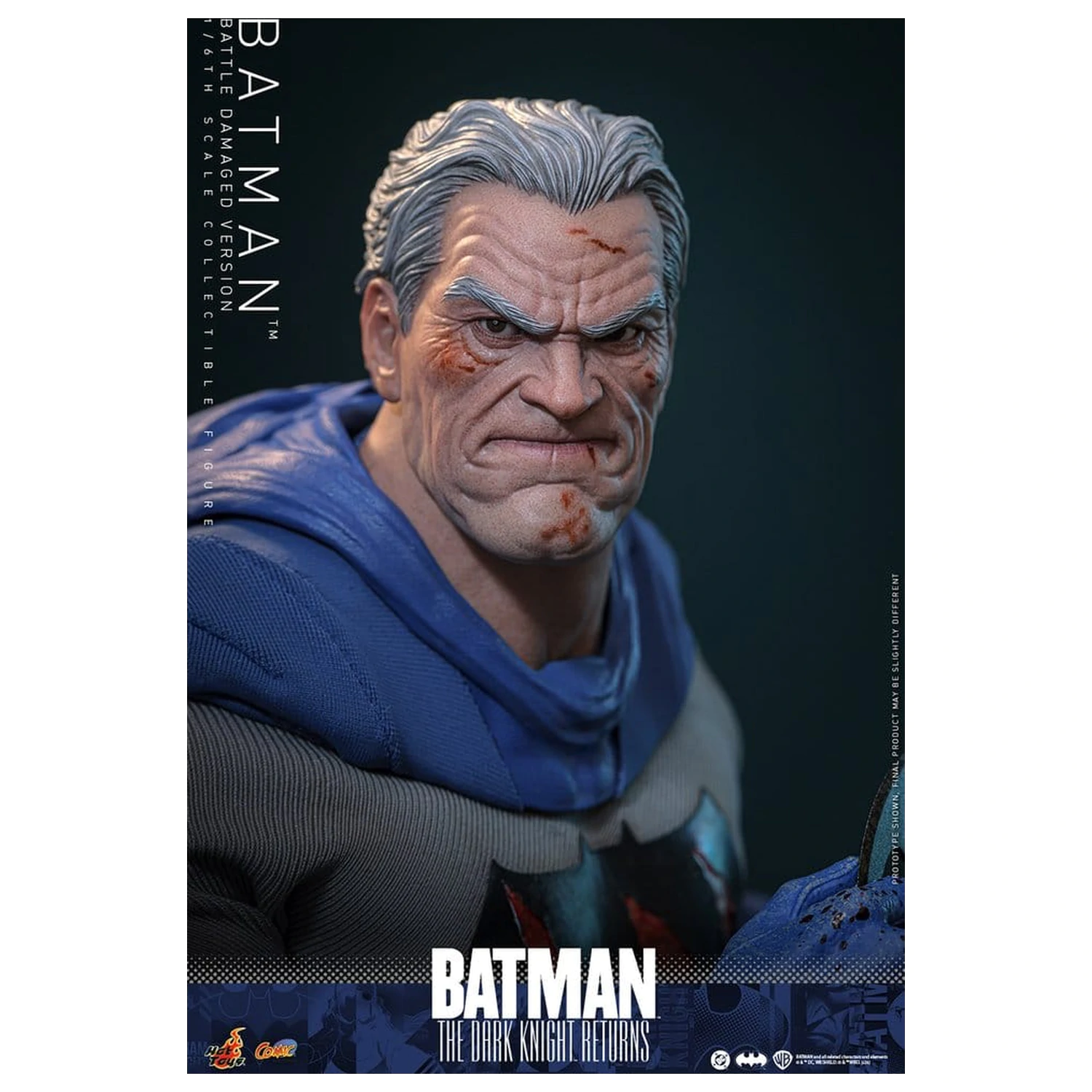 Batman: The Dark Knight Returns Comic Masterpiece 1/6 Batman (Battle Damaged Version) akciófigura 32 cm termékfotó