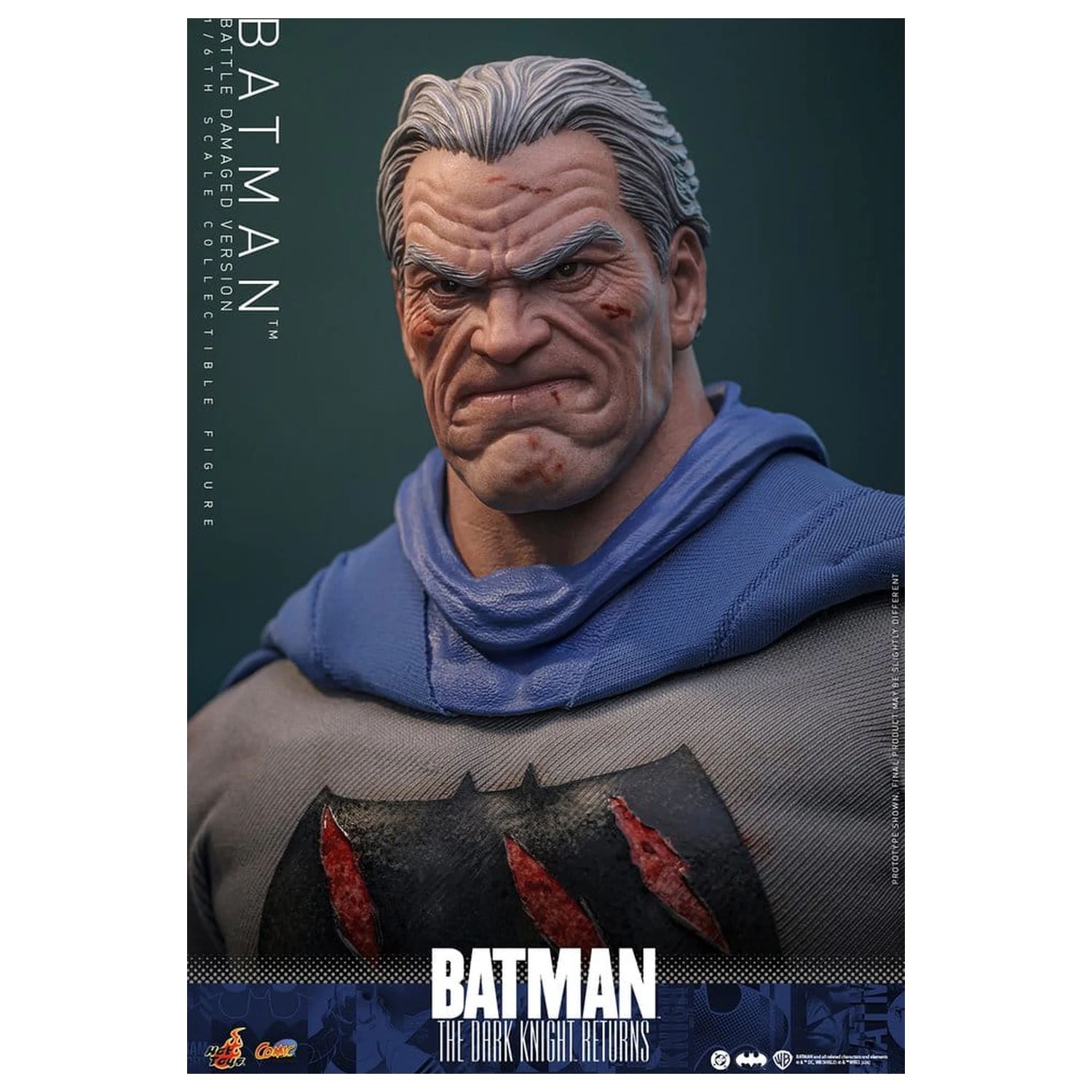 Batman: The Dark Knight Returns Comic Masterpiece 1/6 Batman (Battle Damaged Version) akciófigura 32 cm termékfotó