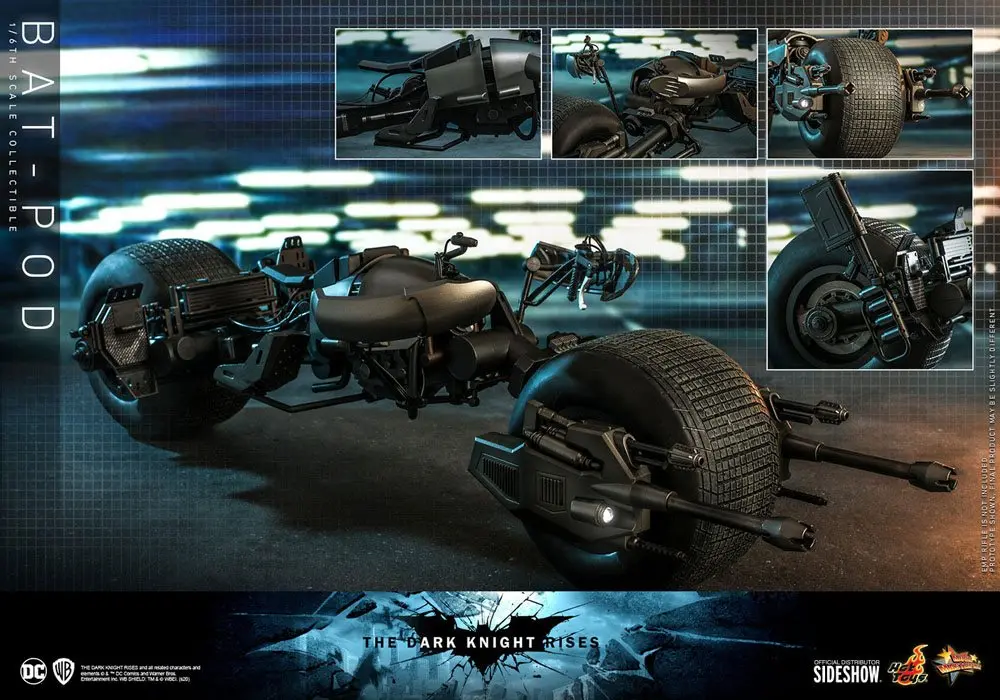 Batman The Dark Knight Rises Movie Masterpiece akciófigura 1/6 Bat-Pod 59 cm termékfotó