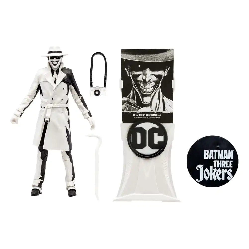 Batman: Three Jokers DC Multiverse Actionfigur The Joker: The Comedian Sketch Edition (Gold Label) 18 cm termékfotó