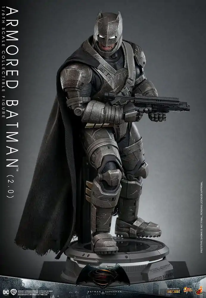 Batman v Superman: Dawn of Justice Movie Masterpiece 1/6 Armored Batman 2.0 akciófigura 33 cm termékfotó