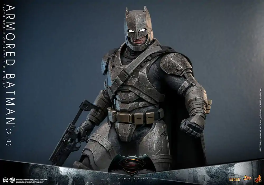 Batman v Superman: Dawn of Justice Movie Masterpiece 1/6 Armored Batman 2.0 akciófigura 33 cm termékfotó