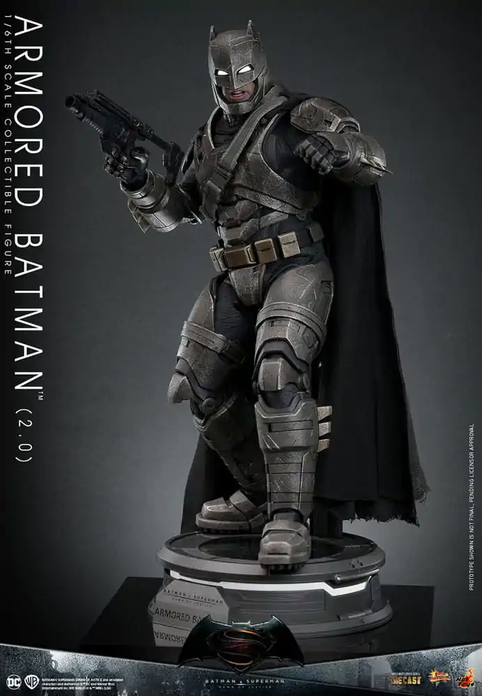 Batman v Superman: Dawn of Justice Movie Masterpiece 1/6 Armored Batman 2.0 akciófigura 33 cm termékfotó