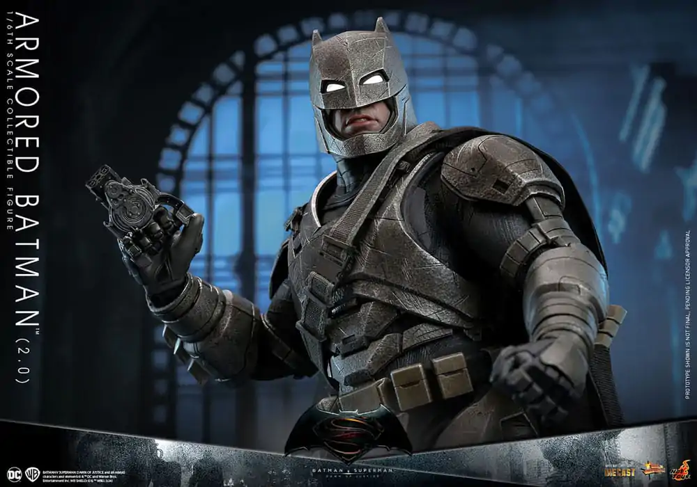 Batman v Superman: Dawn of Justice Movie Masterpiece 1/6 Armored Batman 2.0 akciófigura 33 cm termékfotó