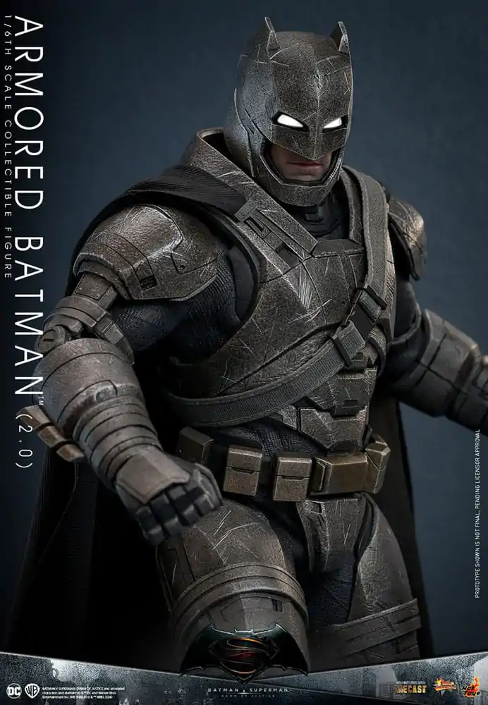 Batman v Superman: Dawn of Justice Movie Masterpiece 1/6 Armored Batman 2.0 akciófigura 33 cm termékfotó