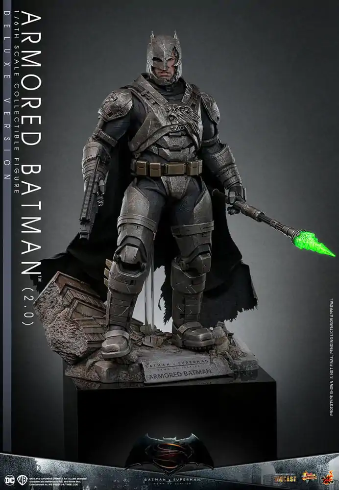 Batman v Superman: Dawn of Justice Movie Masterpiece Action Figure 1/6 Armored Batman 2.0 (Deluxe Version) 33 cm termékfotó