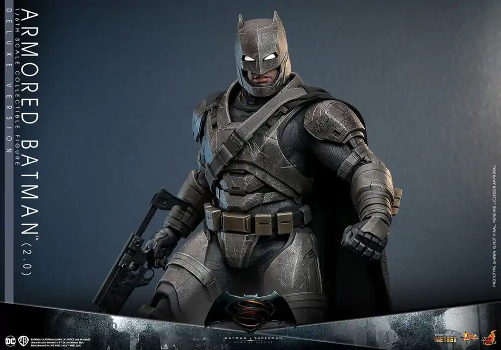 Batman v Superman: Dawn of Justice Movie Masterpiece 1/6 Armored Batman 2.0 (Deluxe Version) akciófigura 33 cm termékfotó