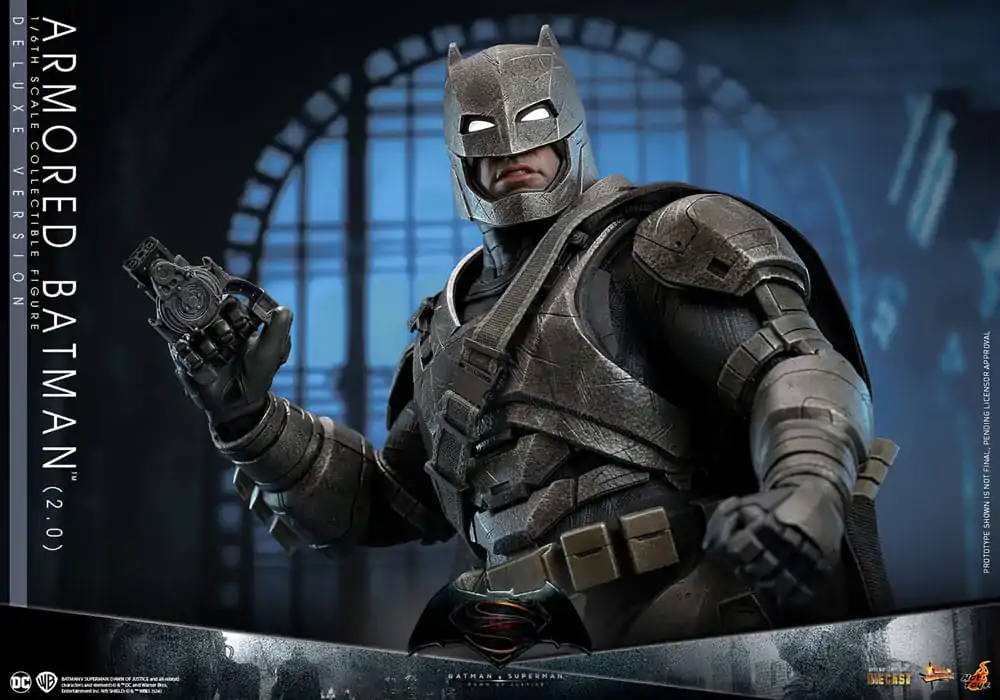 Batman v Superman: Dawn of Justice Movie Masterpiece 1/6 Armored Batman 2.0 (Deluxe Version) akciófigura 33 cm termékfotó