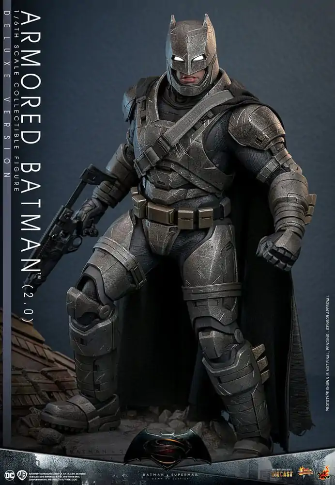 Batman v Superman: Dawn of Justice Movie Masterpiece 1/6 Armored Batman 2.0 (Deluxe Version) akciófigura 33 cm termékfotó