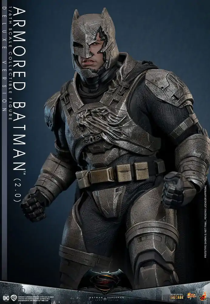 Batman v Superman: Dawn of Justice Movie Masterpiece 1/6 Armored Batman 2.0 (Deluxe Version) akciófigura 33 cm termékfotó