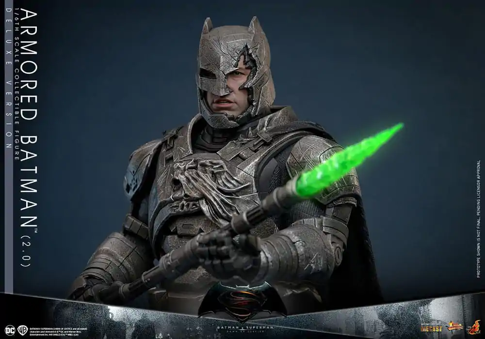 Batman v Superman: Dawn of Justice Movie Masterpiece 1/6 Armored Batman 2.0 (Deluxe Version) akciófigura 33 cm termékfotó