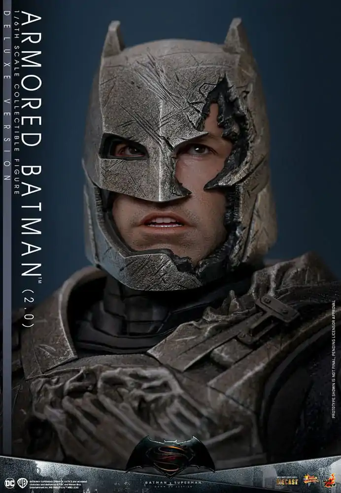 Batman v Superman: Dawn of Justice Movie Masterpiece 1/6 Armored Batman 2.0 (Deluxe Version) akciófigura 33 cm termékfotó