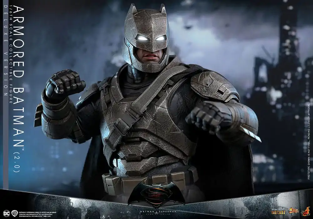 Batman v Superman: Dawn of Justice Movie Masterpiece 1/6 Armored Batman 2.0 (Deluxe Version) akciófigura 33 cm termékfotó