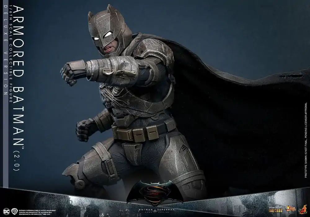 Batman v Superman: Dawn of Justice Movie Masterpiece 1/6 Armored Batman 2.0 (Deluxe Version) akciófigura 33 cm termékfotó