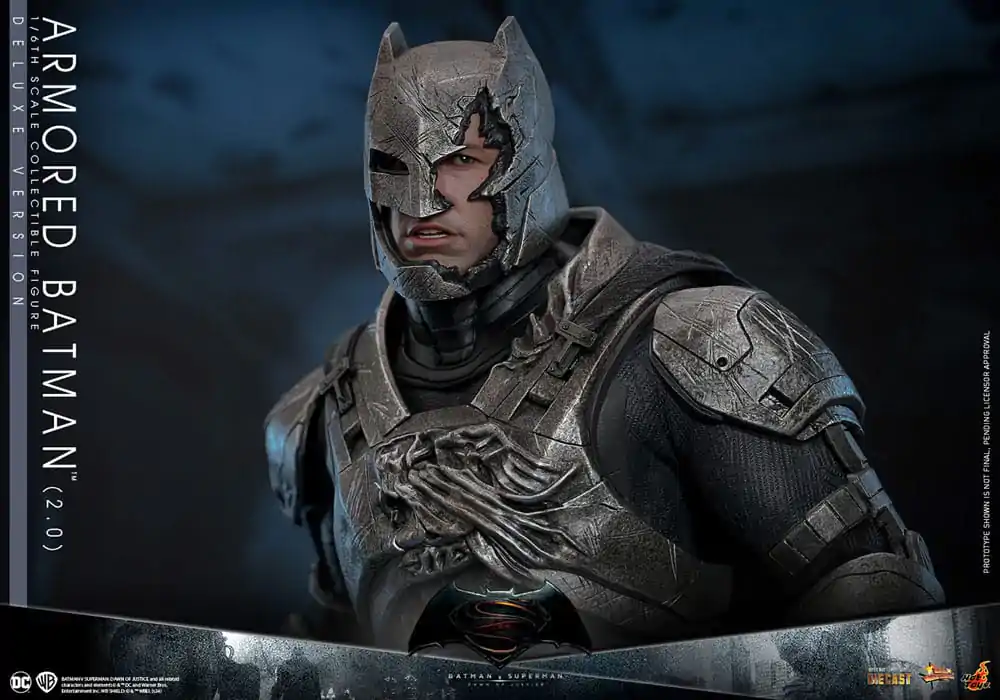 Batman v Superman: Dawn of Justice Movie Masterpiece Action Figure 1/6 Armored Batman 2.0 (Deluxe Version) 33 cm termékfotó