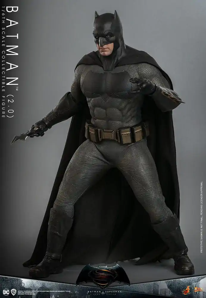 Batman v Superman: Dawn of Justice Movie Masterpiece 1/6 Batman 2.0 akciófigura 32 cm termékfotó