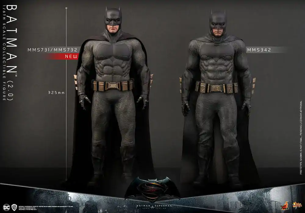 Batman v Superman: Dawn of Justice Movie Masterpiece 1/6 Batman 2.0 akciófigura 32 cm termékfotó