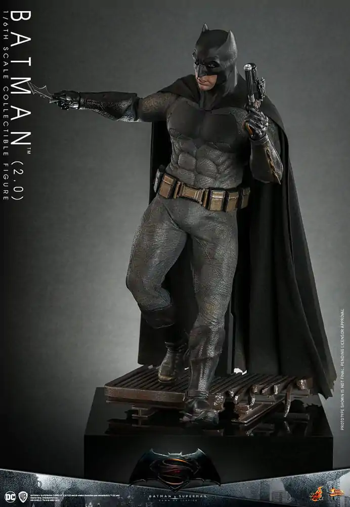 Batman v Superman: Dawn of Justice Movie Masterpiece 1/6 Batman 2.0 akciófigura 32 cm termékfotó