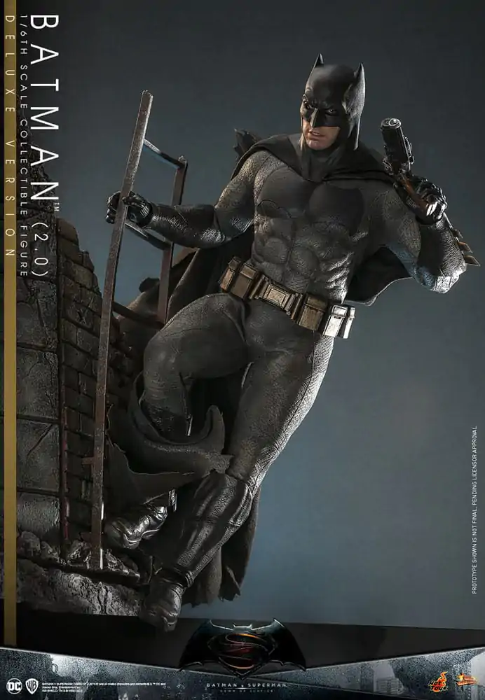 Batman v Superman: Dawn of Justice Movie Masterpiece 1/6 Batman 2.0 (Deluxe Version) akciófigura 32 cm termékfotó