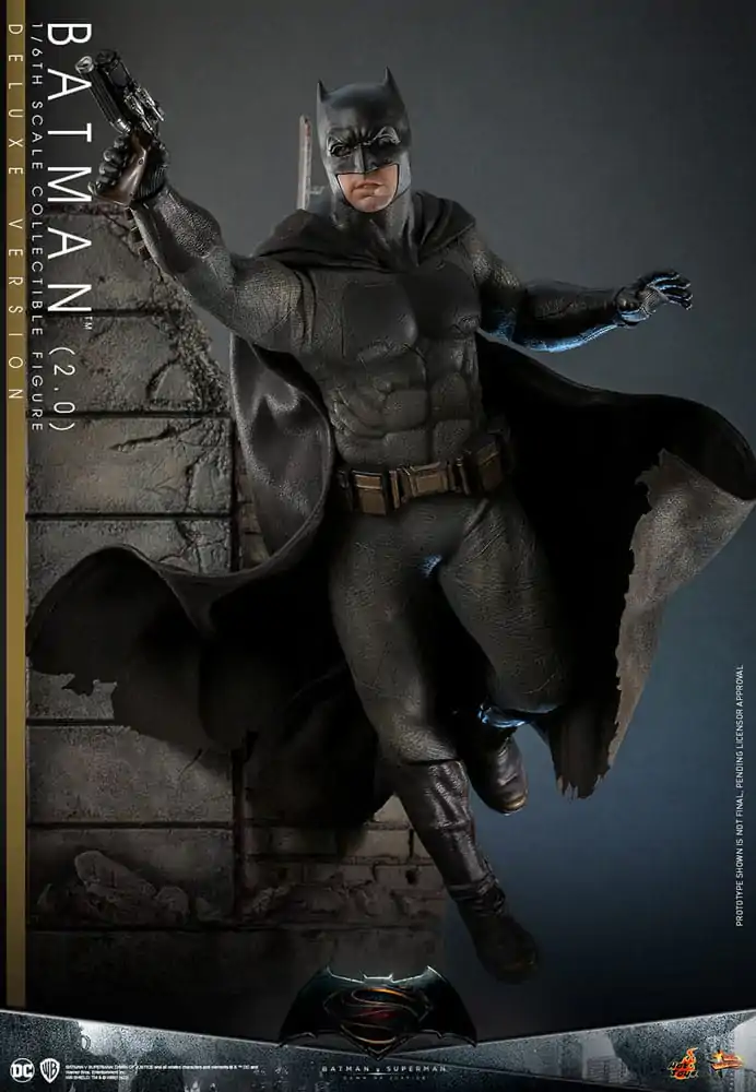 Batman v Superman: Dawn of Justice Movie Masterpiece 1/6 Batman 2.0 (Deluxe Version) akciófigura 32 cm termékfotó
