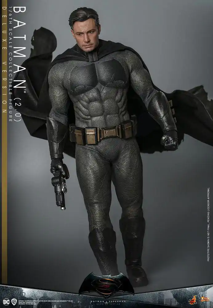 Batman v Superman: Dawn of Justice Movie Masterpiece 1/6 Batman 2.0 (Deluxe Version) akciófigura 32 cm termékfotó