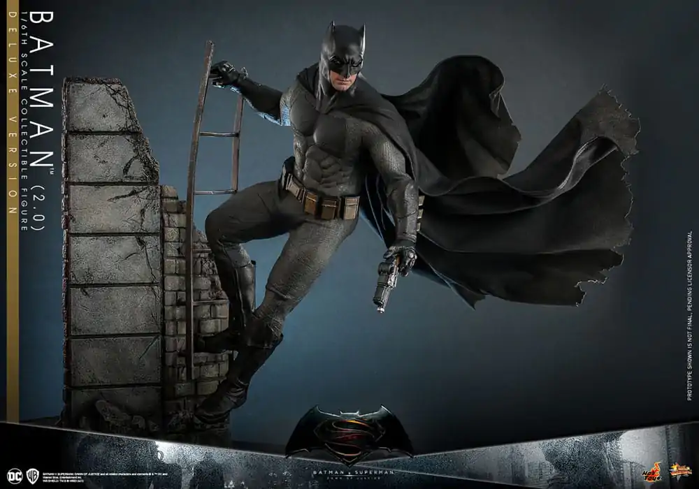 Batman v Superman: Dawn of Justice Movie Masterpiece 1/6 Batman 2.0 (Deluxe Version) akciófigura 32 cm termékfotó