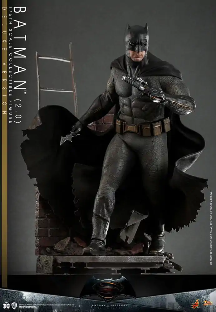 Batman v Superman: Dawn of Justice Movie Masterpiece 1/6 Batman 2.0 (Deluxe Version) akciófigura 32 cm termékfotó