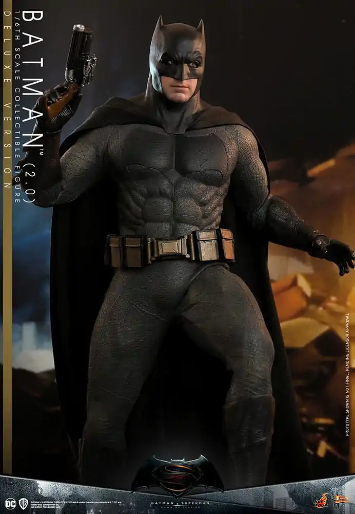 Batman v Superman: Dawn of Justice Movie Masterpiece 1/6 Batman 2.0 (Deluxe Version) akciófigura 32 cm termékfotó
