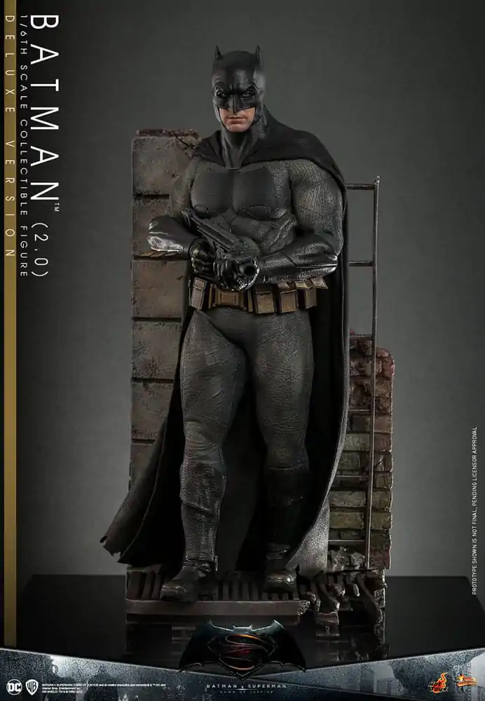 Batman v Superman: Dawn of Justice Movie Masterpiece 1/6 Batman 2.0 (Deluxe Version) akciófigura 32 cm termékfotó