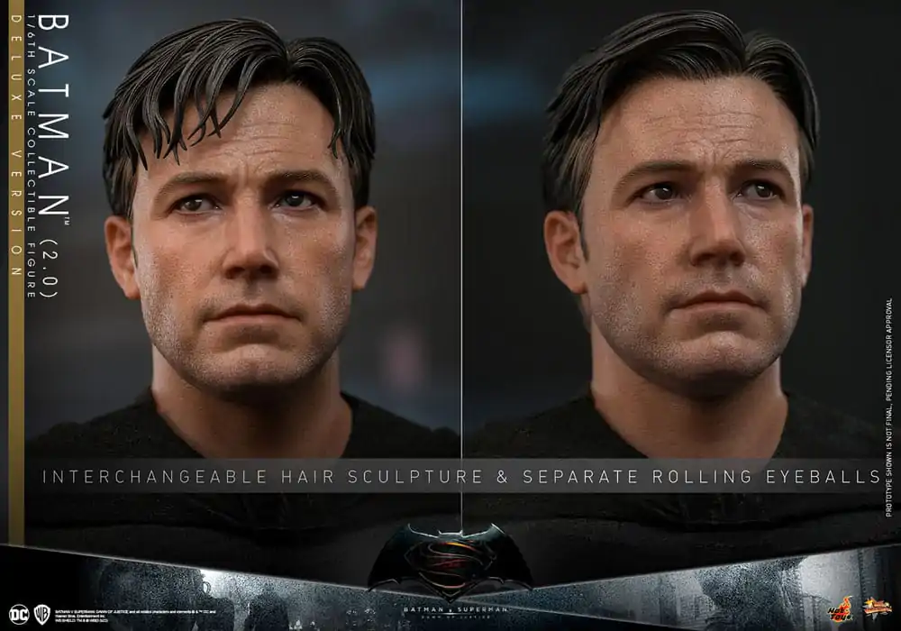 Batman v Superman: Dawn of Justice Movie Masterpiece 1/6 Batman 2.0 (Deluxe Version) akciófigura 32 cm termékfotó