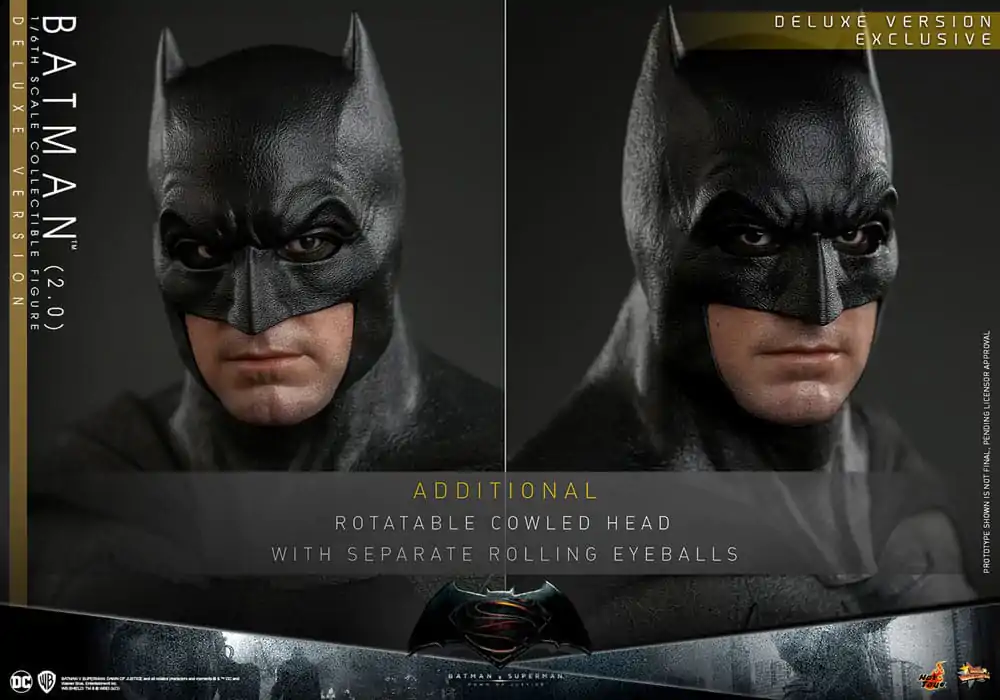Batman v Superman: Dawn of Justice Movie Masterpiece 1/6 Batman 2.0 (Deluxe Version) akciófigura 32 cm termékfotó