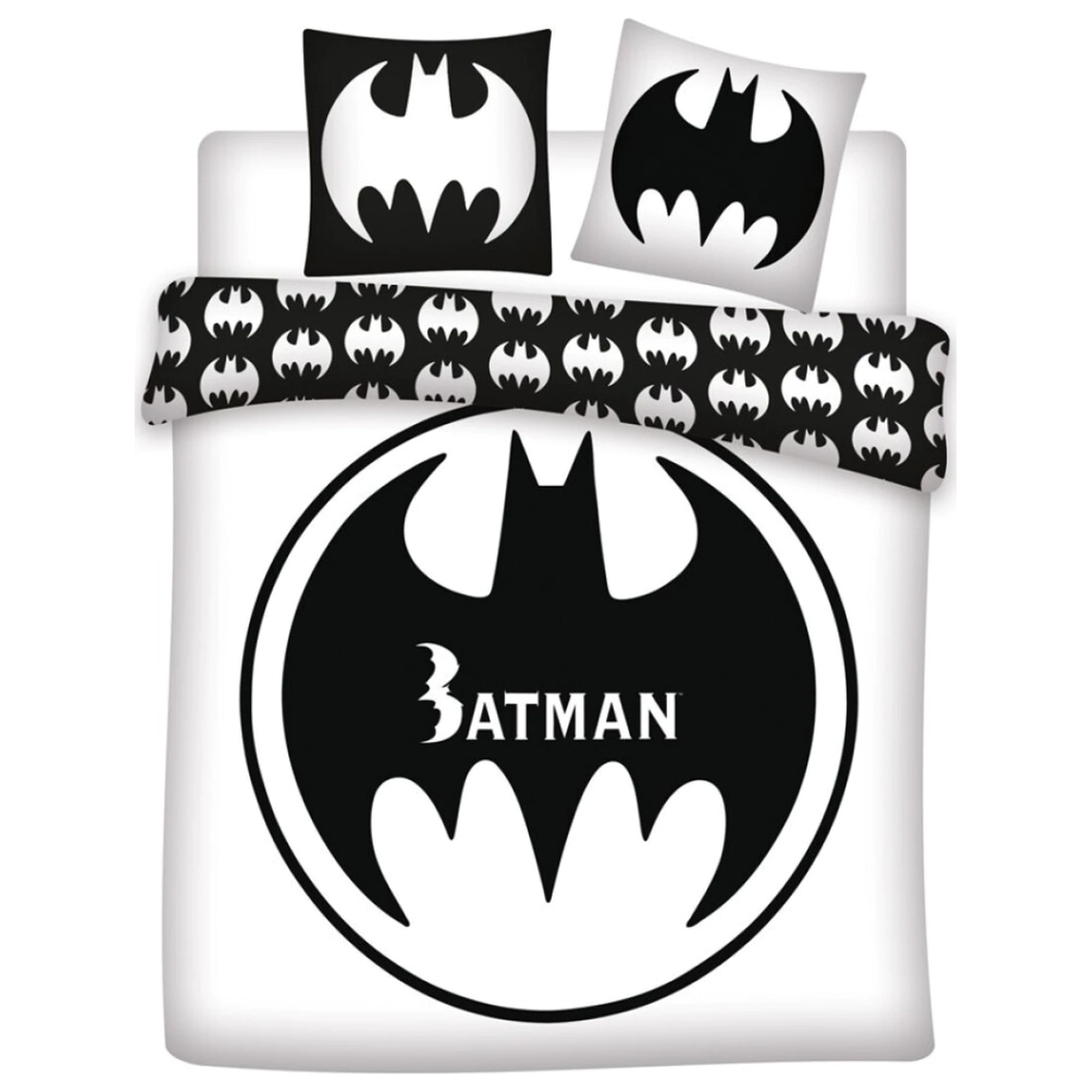 Batman White dupla, kétszemélyes ágyneműhuzat termékfotó