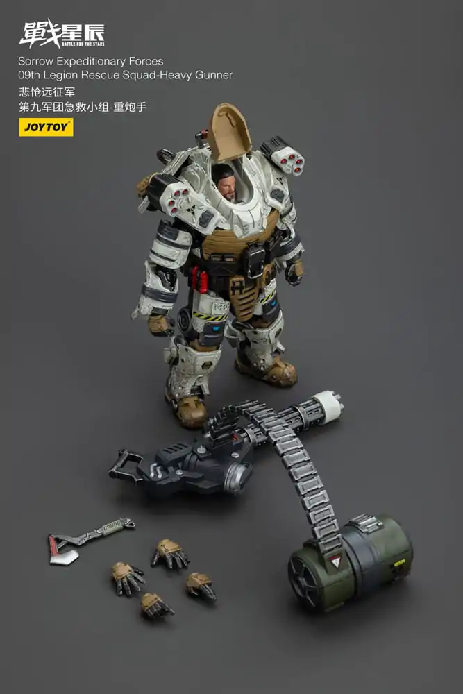 Battle For the Stars Sorrow Expeditionary Forces 09th Legion Rescue Squad-Heavy Gunner akciófigura 16 cm termékfotó
