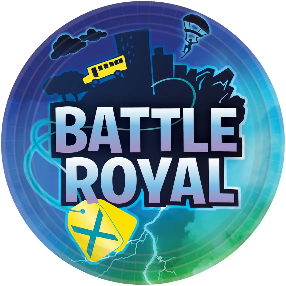 Battle Royal papírtányér 8 db-os 22,8 cm termékfotó