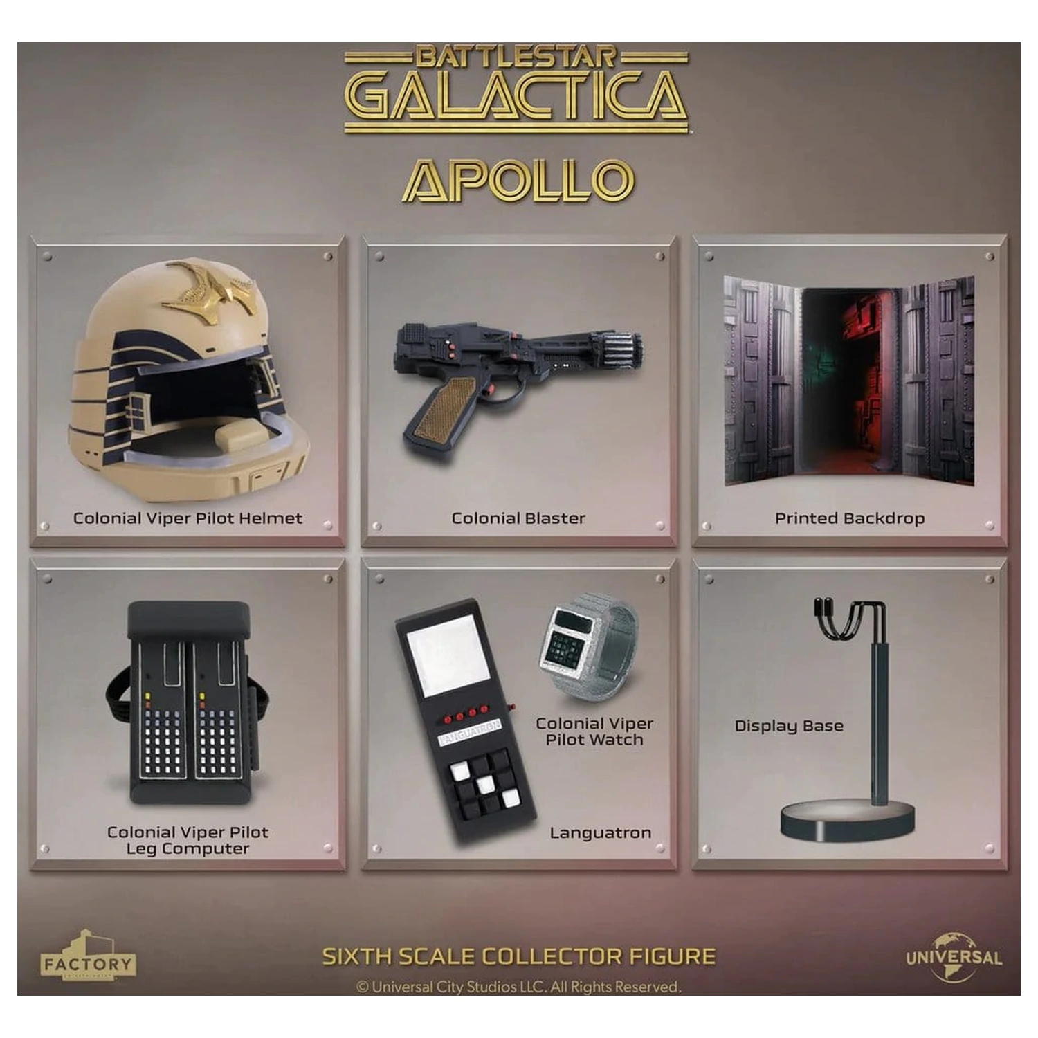 Battlestar Galactica 1/6 Captain Apollo akciófigura 15 cm termékfotó