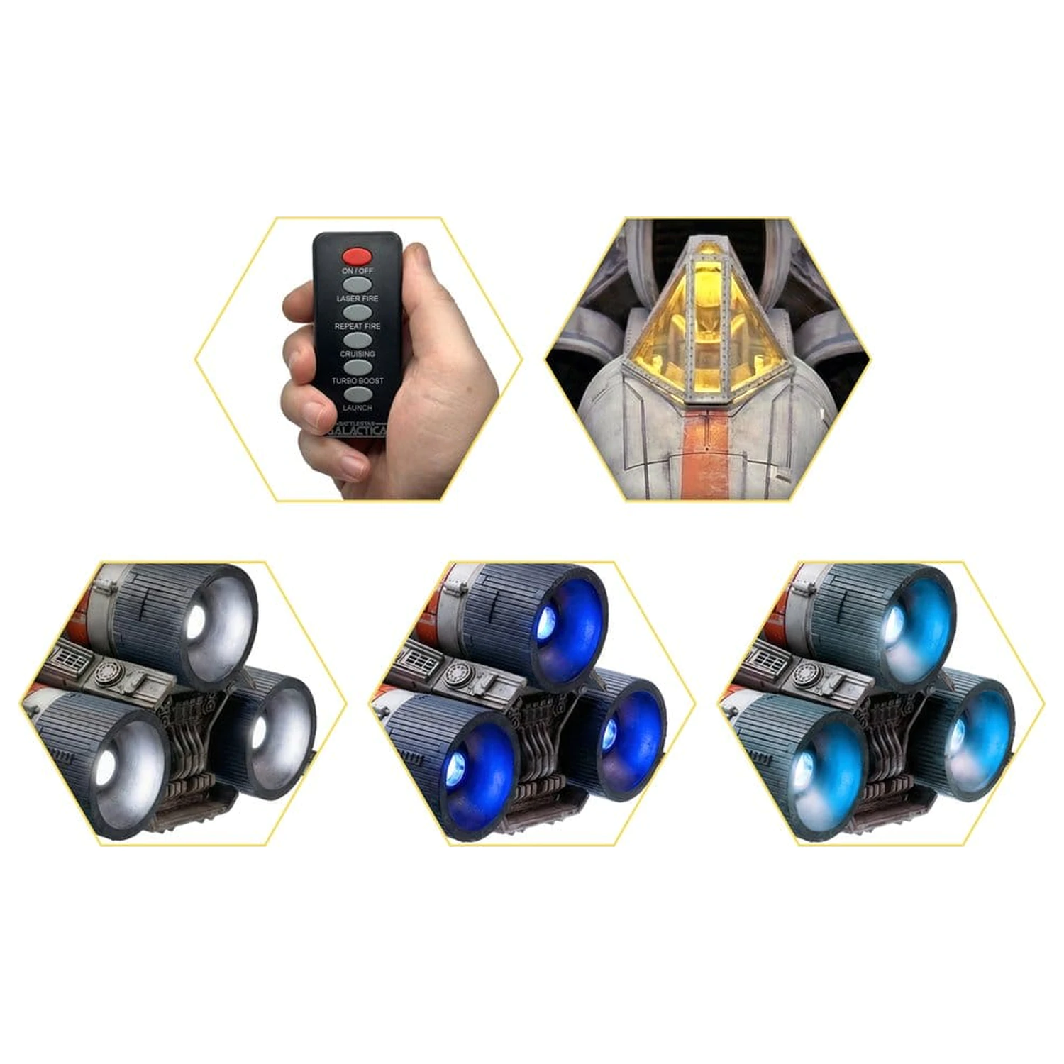 Battlestar Galactica akciófigura és jármű Colonial Viper Mk & Lieutenant Boomer termékfotó