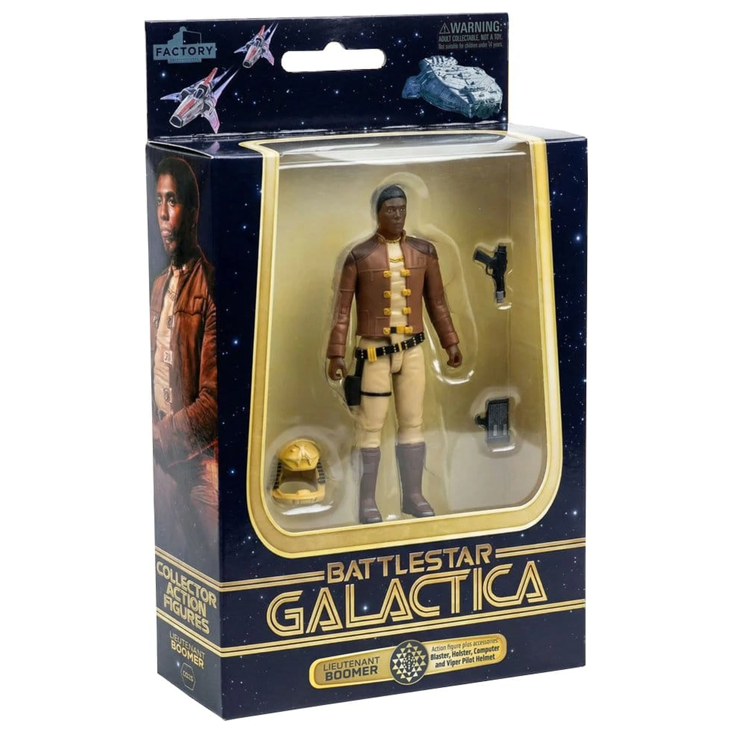 Battlestar Galactica akciófigura és jármű Colonial Viper Mk & Lieutenant Boomer termékfotó