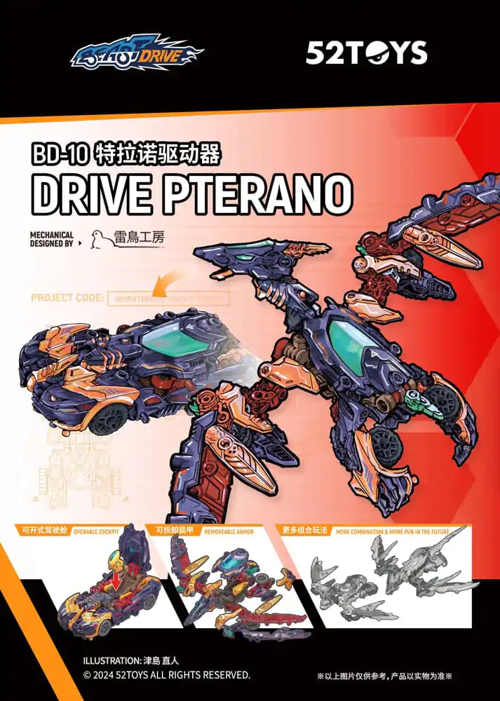 Beastbox figura BD-10 Drive Pterano 11 cm termékfotó