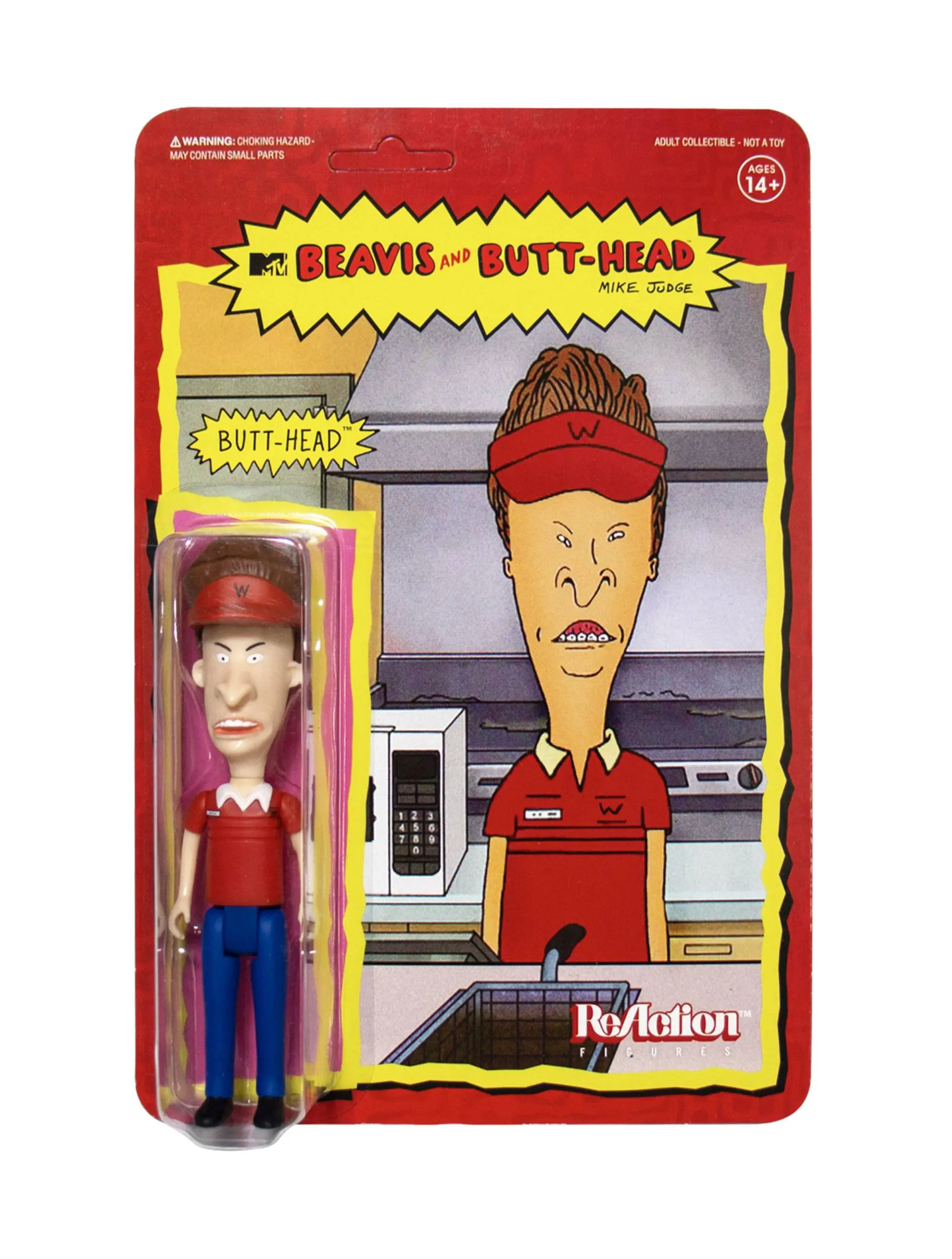 Beavis & Butt-Head ReAction Wave 1 Burger World Butthead akciófigura 10 cm termékfotó