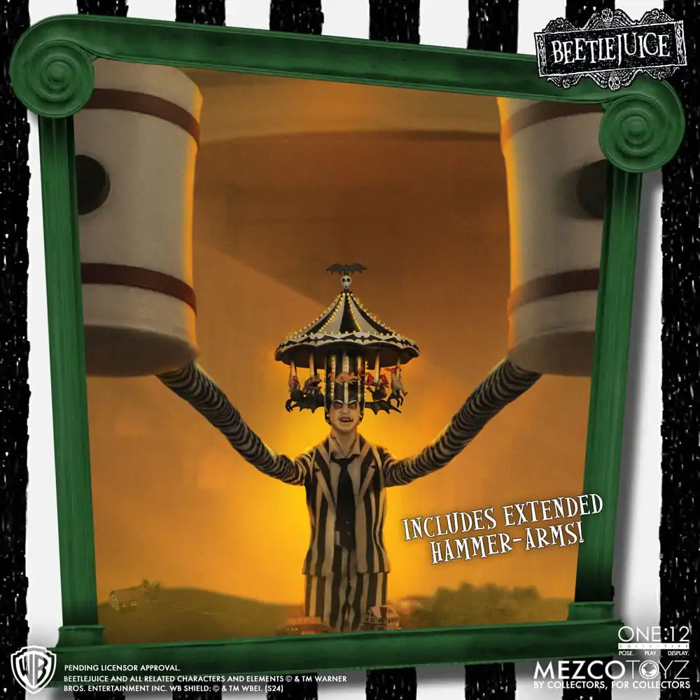 Beetlejuice Actionfigur 1/12 Beetlejuice Deluxe Edition 18 cm termékfotó