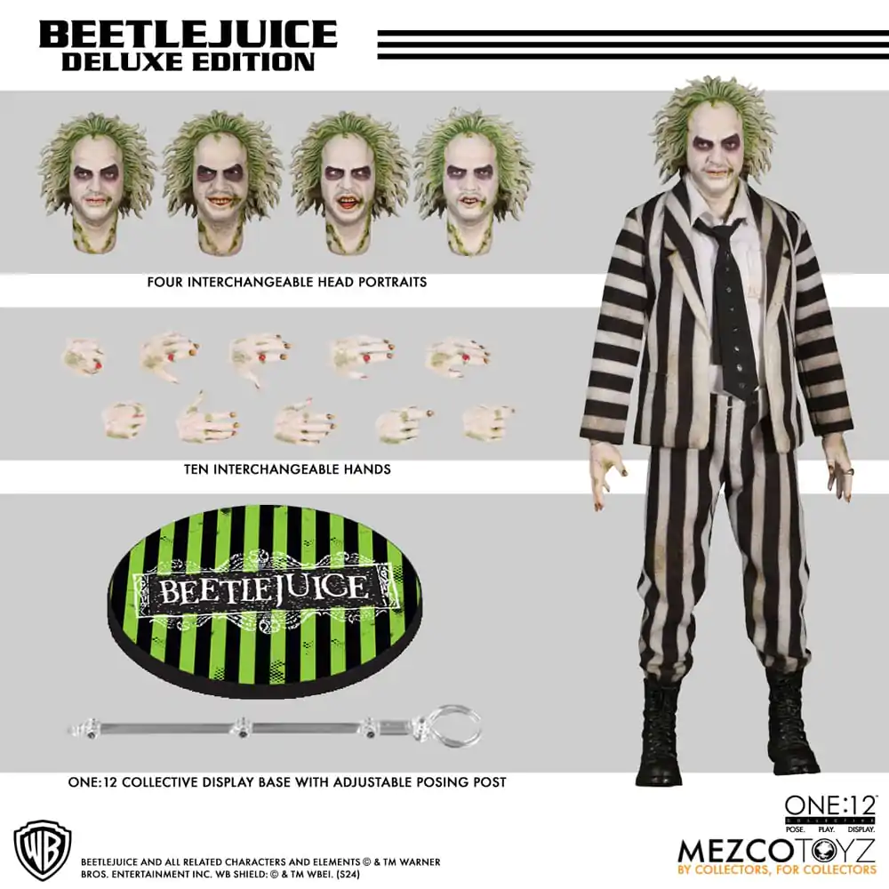 Beetlejuice Actionfigur 1/12 Beetlejuice Deluxe Edition 18 cm termékfotó